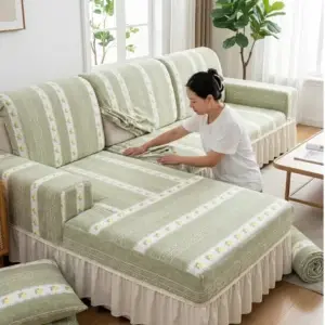Premium Floral Sofa Cover Set for Living Room