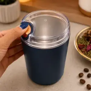 Portable Electric Coffee & Spice Grinder with One-Touch Operation