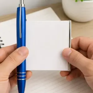 Premium Mini Sticky Note Pen Set with Holder