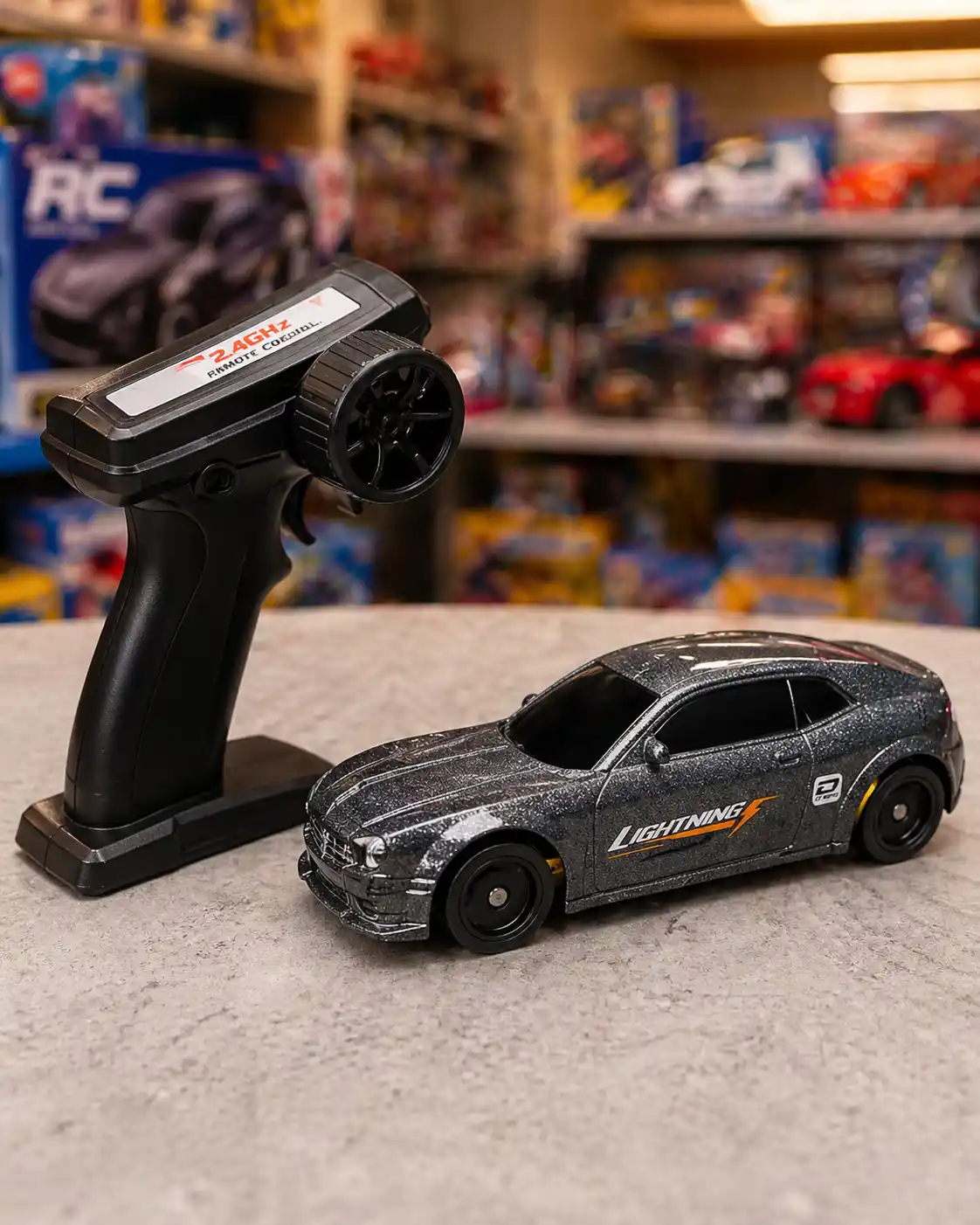 Remote Control Racing Sports Car – Lightning Black Beast Edition