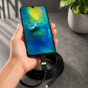 LED Light Fast Charging Type-C Mobile Data Cable