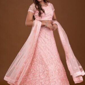 Sequins Net Readymade Lehenga